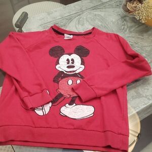 DISNEY MICKEY MOUSE WOMENS SLOUCHED  SWEATSHIRT